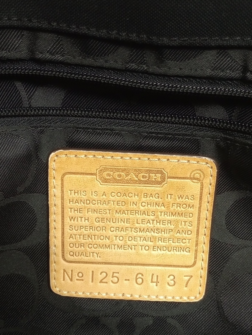COACH "HUDSON" MESSENGER LAPTOP BUSINESS TRAVEL BLACK BAG WITH TAN LEATHER TRIM - Picture 13 of 16